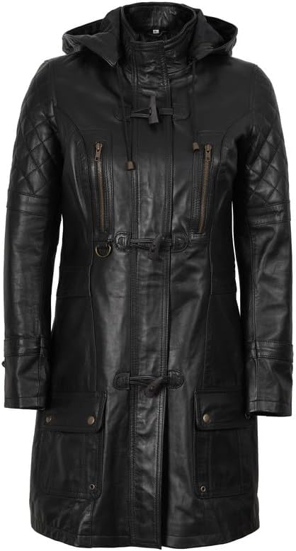 Decrum Leather Coat Women - Real Lambskin Stylish Leather Coat for Women - Image 4