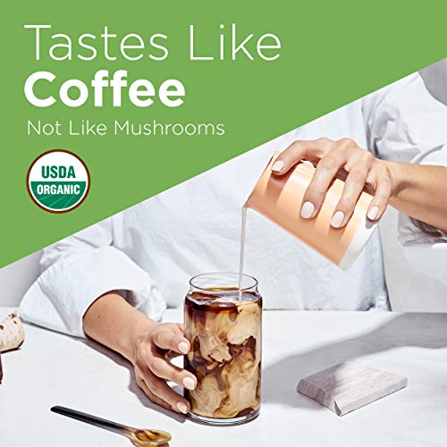 Organic Instant Coffee Powder By Four Sigmatic | Arabica Instant Coffee Singles With Cordyceps, Chaga And Eleuthero | Mushroom Coffee Instant Mix For Better Focus And Immune Support | 10 Packets #TOP2