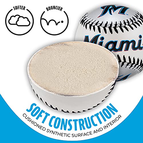 Image of Franklin Sports MLB Team Soft Baseballs - Team Logo - Fan Shop Toy Baseball for Kids - Decoration for Desks and Office