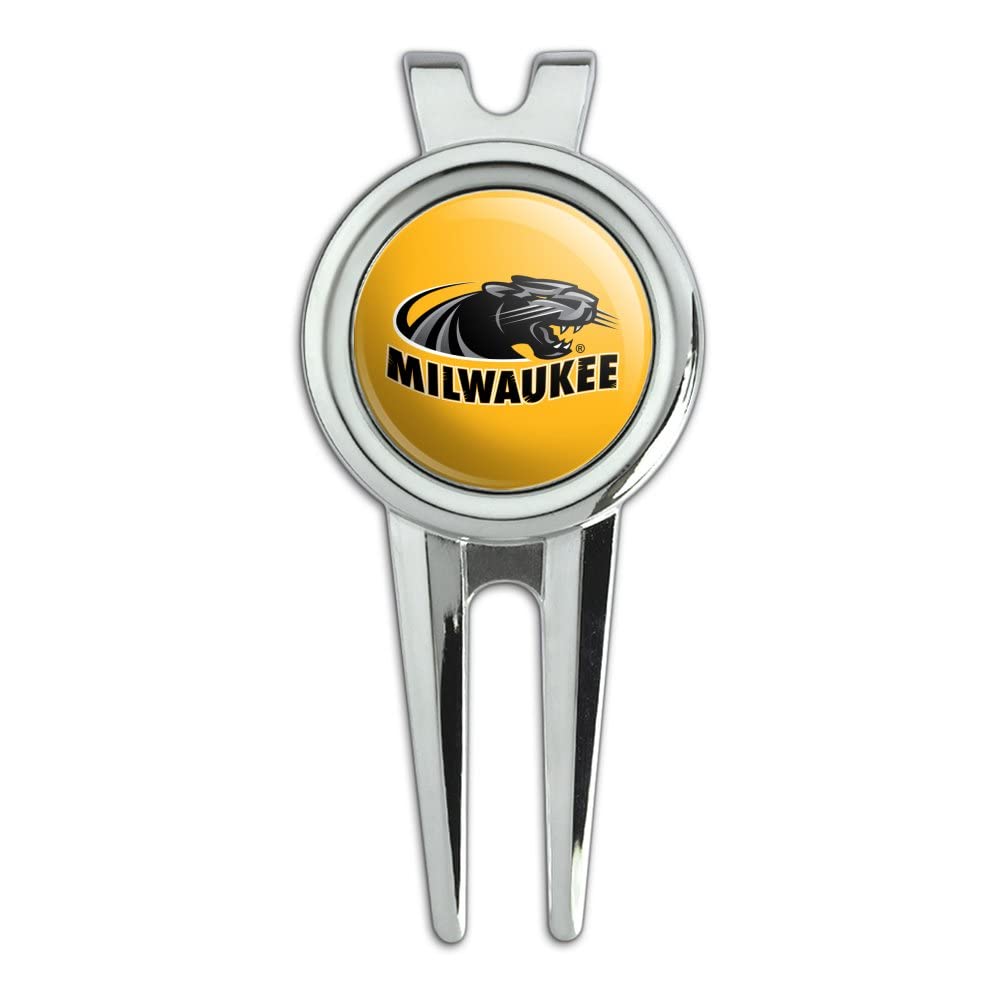 GRAPHICS & MORE University of Wisconsin Milwaukee Official Logo Golf Divot Repair Tool and Ball Marker