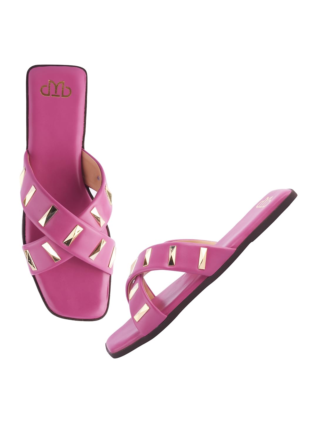 Fashionable Stylish Comfortable Casual Slip On Flats Sandal For Womens And Girls-image-16