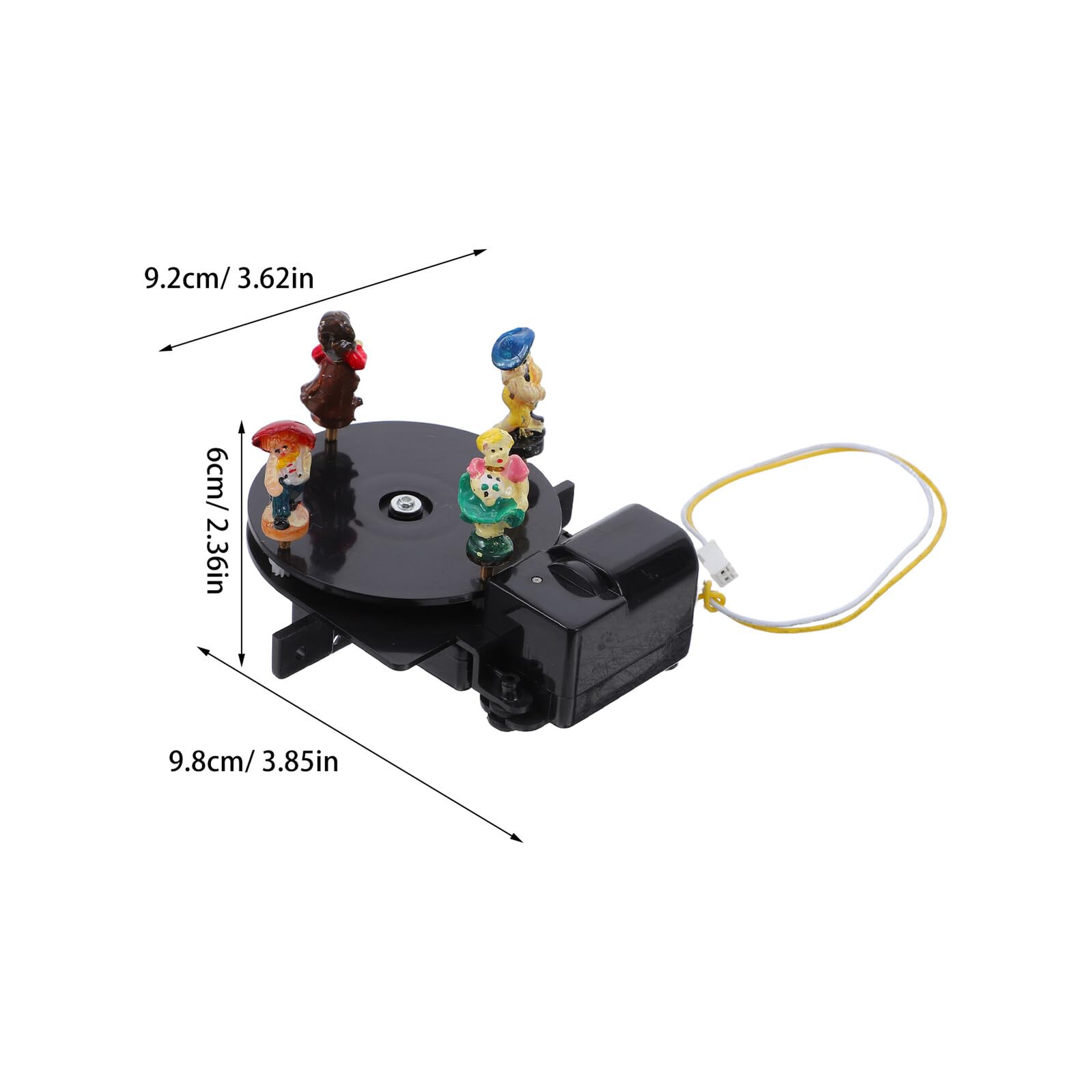 Mecanismo Giratorio de Plástico para Reloj de Aves Compatible Movimiento 8599c, Pieza Rotativa Decorativa Ligera y Silenciosa para Relojes de Aves, Accesorio de Repuesto