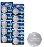 CR2450 Battery 3V Lithium Batteries 10 Count
