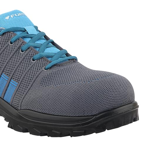 Image of FUEL Aqua Safety Shoes for Men with Excellent Grip, PU Single Density Sole, Light Weight Construction Shoes, Slip Resistance Lace-Up Industrial Composite Toe Cap Footwear (200 J)