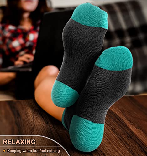 BULLIANT Womens Socks Trainer 6 Pairs, Ladies Running Sports Athletic Socks Outdoor Hiking Climbing,Anti-blister Breathable Moisture Wicking,Heel Tab Full Cushion