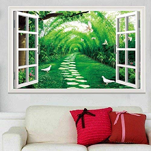 Sticker mural 3D pour agrandir une petite chambre ou un salon sombre