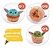 Baby Yoda Reversible Plushie Toys Baby Yoda Plush Squishmallow Double-Sided Flip Baby Yoda Stuffed Animal to Show Daily Mood(High 17cm)