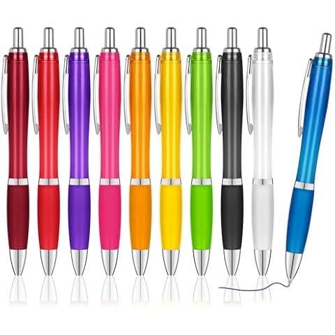 AUAUY 10PCS Colourful Ballpoint Pen Set Cover