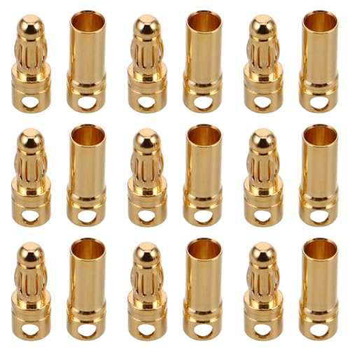 Conectores tipo banana para motor RC Mipcase kit de terminales dorados para altavoz y cables