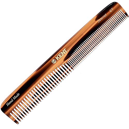 Kent 6T 6.9 Inch Double Tooth Hair Dressing Comb, Fine And Wide Tooth Dresser Comb For Hair, Beard And Mustache, Coarse And Fine Hair Styling Grooming Comb For Men, Women And Kids. Made In England #TOP9