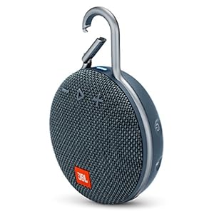 JBL Clip 3, Blue – Waterproof, Durable & Portable Bluetooth Speaker – Up to 10 Hours of Play – Includes Noise-Cancelling Speakerphone & Wireless Streaming