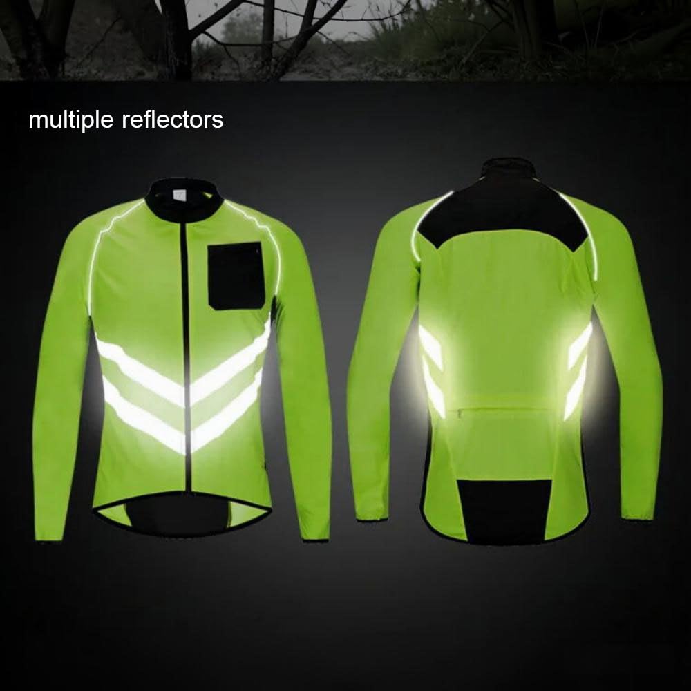 Kurtka rowerowa męska damska wodoodporna kurtka outdoorowa kurtka do biegania lekkie płaszcze kurtka o wysokiej widoczności kurtka wiatroszczelna kurtka do biegania jazdy na rowerze górskim