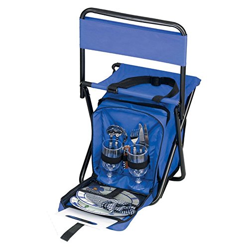 Preferred Nation Picnic Chair with Cooler, Blue, One Size