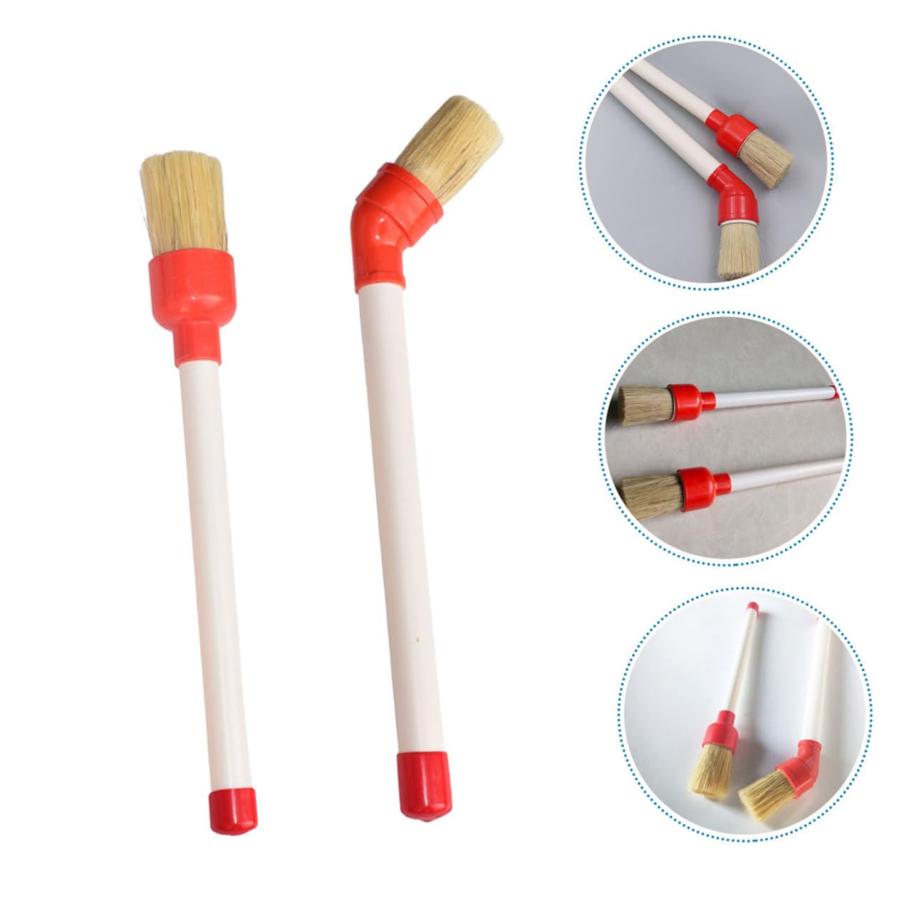 iplusmile 8pezzi Spazzole per Pneumatici Spazzola Detailing per Auto Spazzola per e Pulizia di Ruote Strumenti per Manutenzione Pneumatici Design Compatto e Leggero