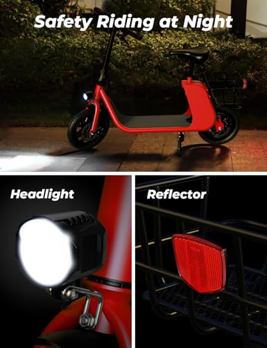 Windhorse Electric Scooter with Seat for Adults, 650W Peak