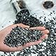 Crocon Crushed Larvikite Chips Bulk Natural Stone Quartz Pieces Irregular Shape Gemstone Tumbling Cabbing Polishing Gem Mining Chakra Balancing Reiki & Crystal Healing Home Office Décor (1/2 LB)