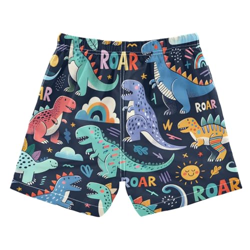 susiyo Boys Swim Trunks Simple Dinosaurs Toddler Swim Shorts Quick Dry Beach Board Shorts Little Boy Bathing Suits Swimwear2