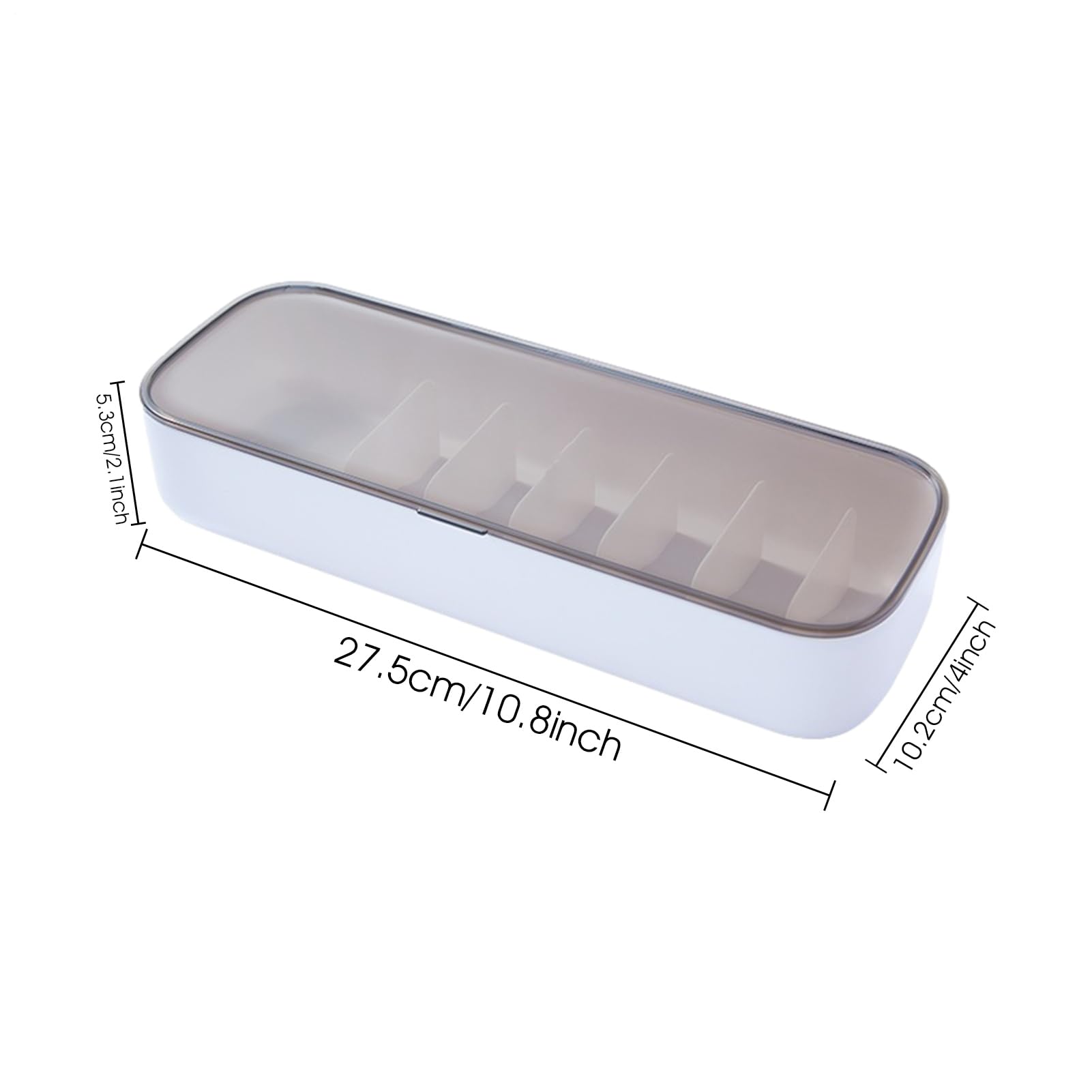 Tatuo Kabel-Organizer Set – 6 Transparente Aufbewahrungsboxen Mit 60 Silikon-Kabelbindern, 26x10x6 Cm