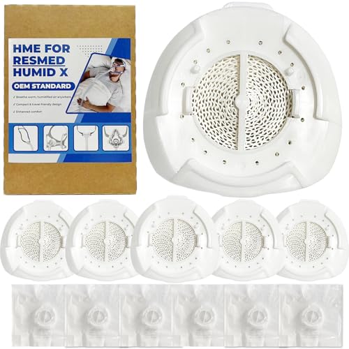 Humidifiers F20 for air - mini - (6 Pack) HME Filters for F20 Replacement Cartridges for RES Air - mini CPAP Machine Compatible with F20 Full-Face Masks Individually Sealed
