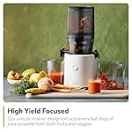Hurom H320 Slow Juicer, White | Self-Feeding Cold Press Juice Machine for Vegetables and Fruit | High Yield | BPA Free | 500ml (16.90z) Chamber | Slow Squeeze | Easy to Clean - Image 5
