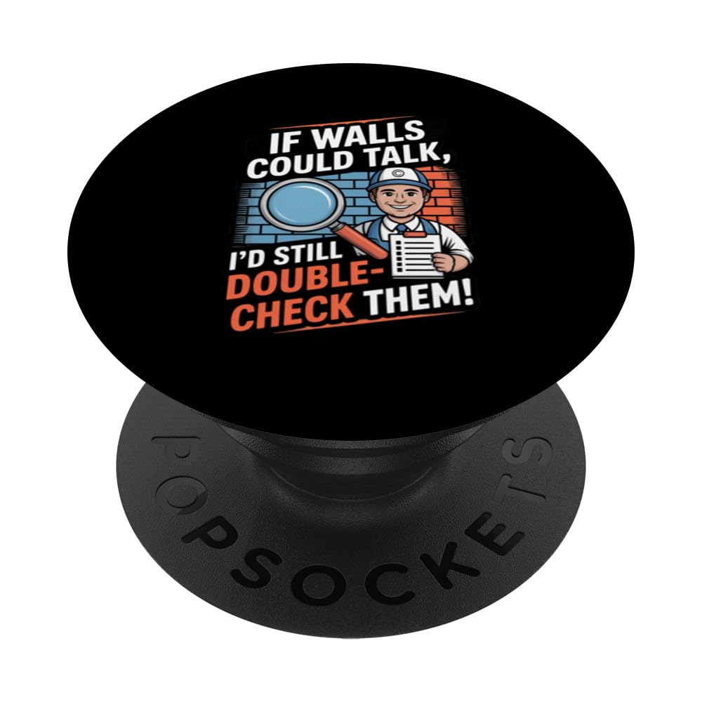 Home Inspector Property Inspection Construction Check PopSockets Adhesive PopGrip