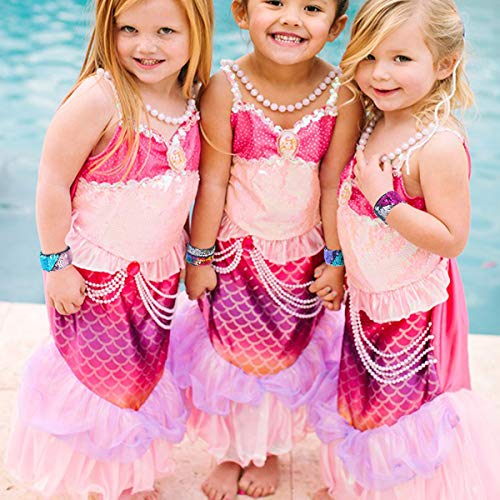 image for Pawliss 12 Pack Little Mermaid Magic Charm Reversible Sequin Slap Brac
