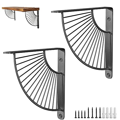 Mensola in Ferro, 2 Pezzi Staffe Mensole, Staffe