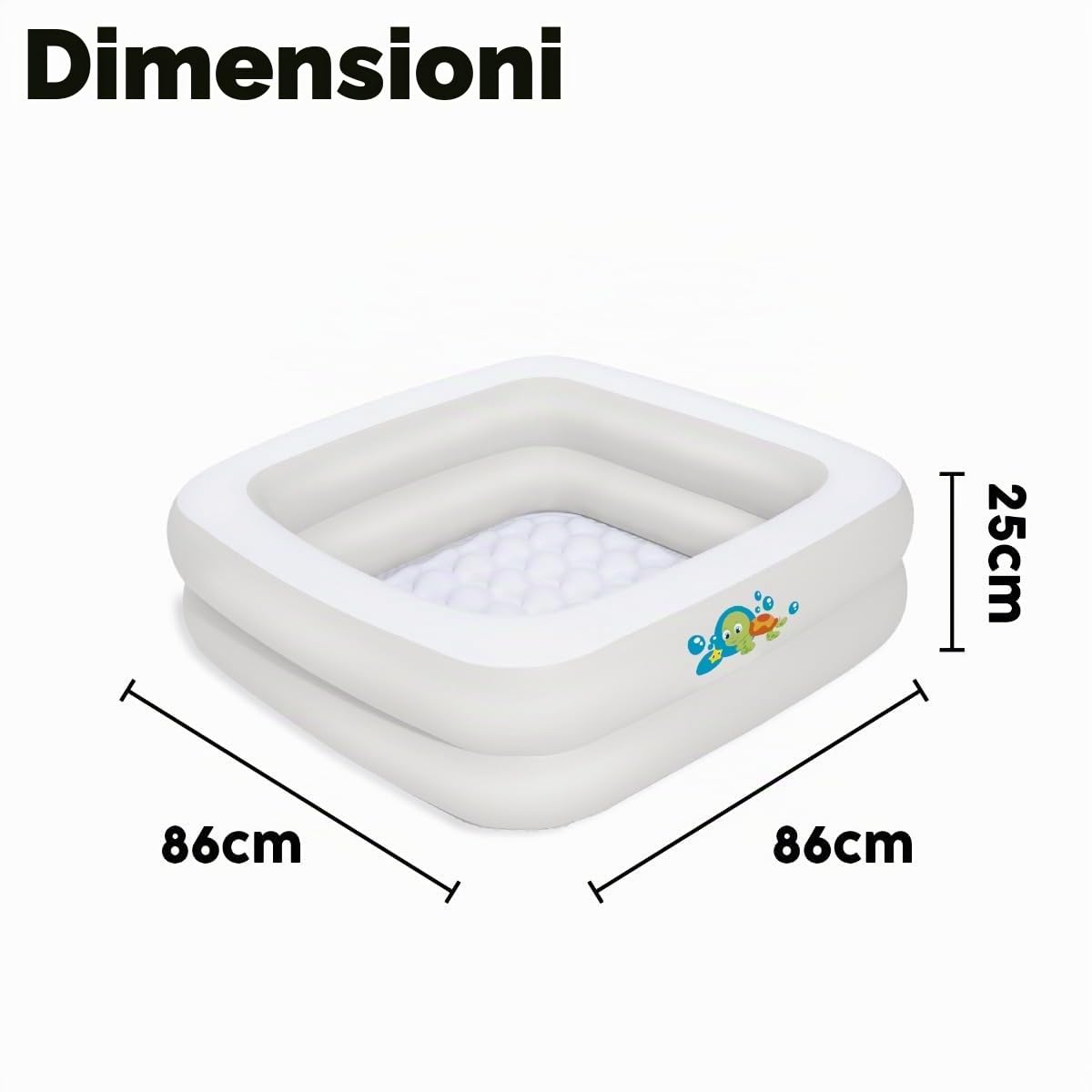 Bestway 51116 Bagnetto gonfiabile da viaggio 86cm x 86cm