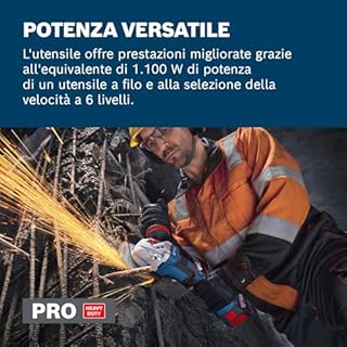 Bosch PRO 18V System Smerigliatrice angolare a batteria GWS18V-11PS (incl. L-BOXX)