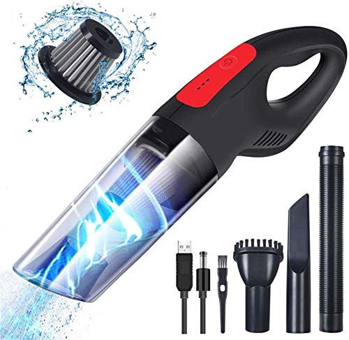 Portable Handheld Vacuum Cleaner, 4500PA Car Vacuum Cleaner Cordless, 12V, Black
