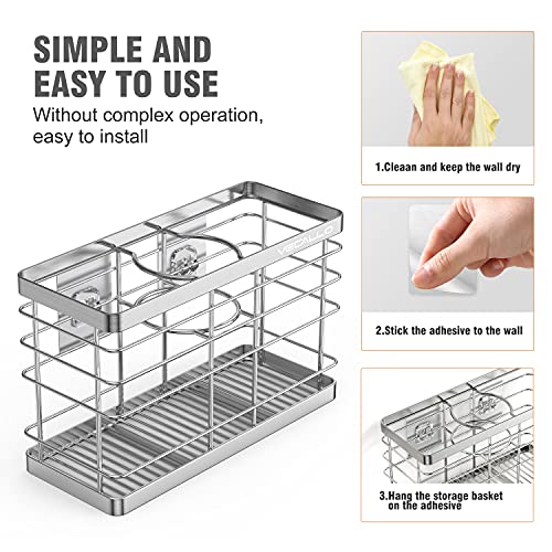 image for Vecallo Hair Dryer Holder - Hair Tool Organizer Wall Mount/Adhesive Bl