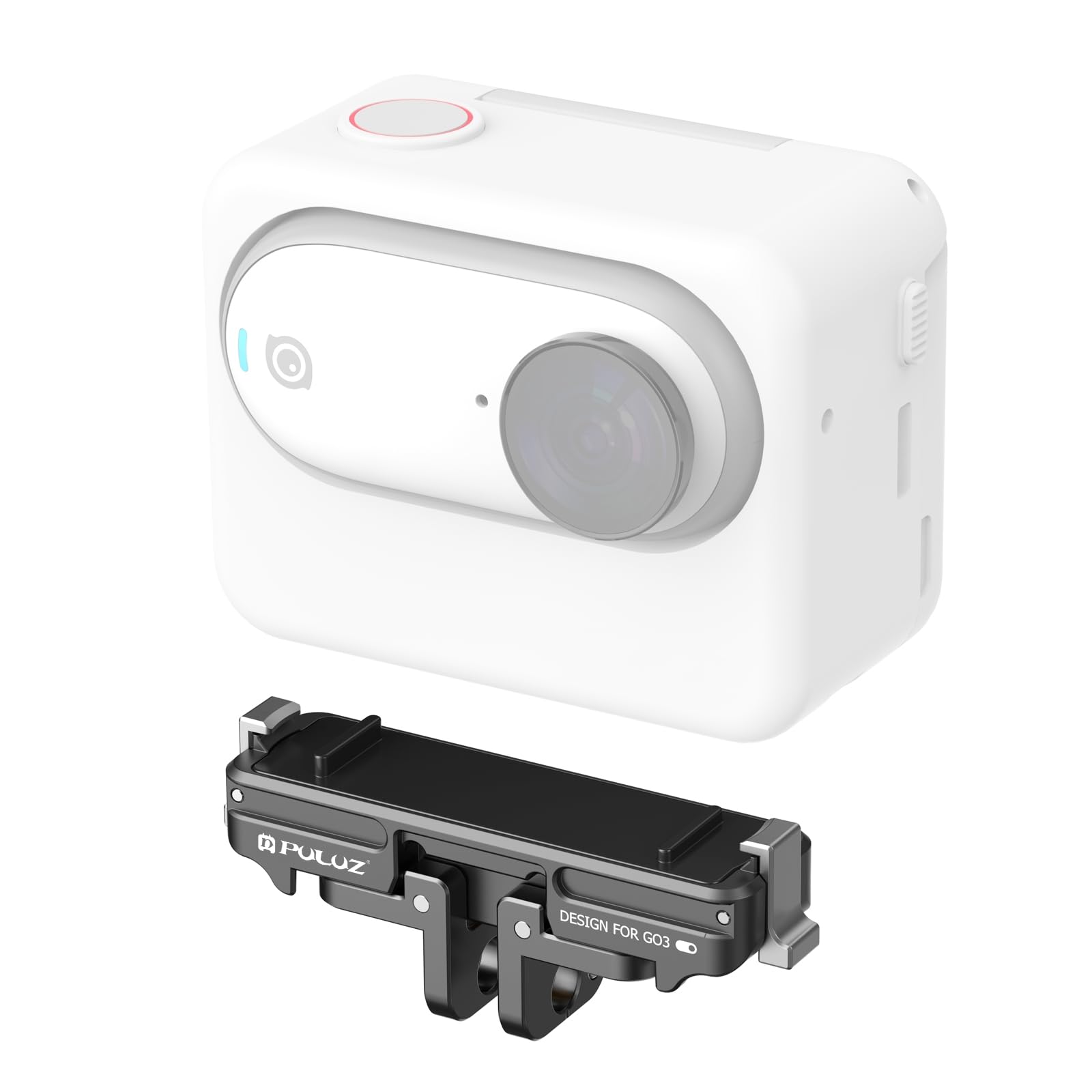 Supporto magnetico in alluminio per Insta360 GO 3 3S Caricatore per fotocamera pollice 1/4 Adattatore per treppiede Staffa base di aspirazione magnetica Go3 Accessori