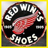 RED WING SHOES レッドウィング 丸型 ブリキ看板 アメリカン雑貨