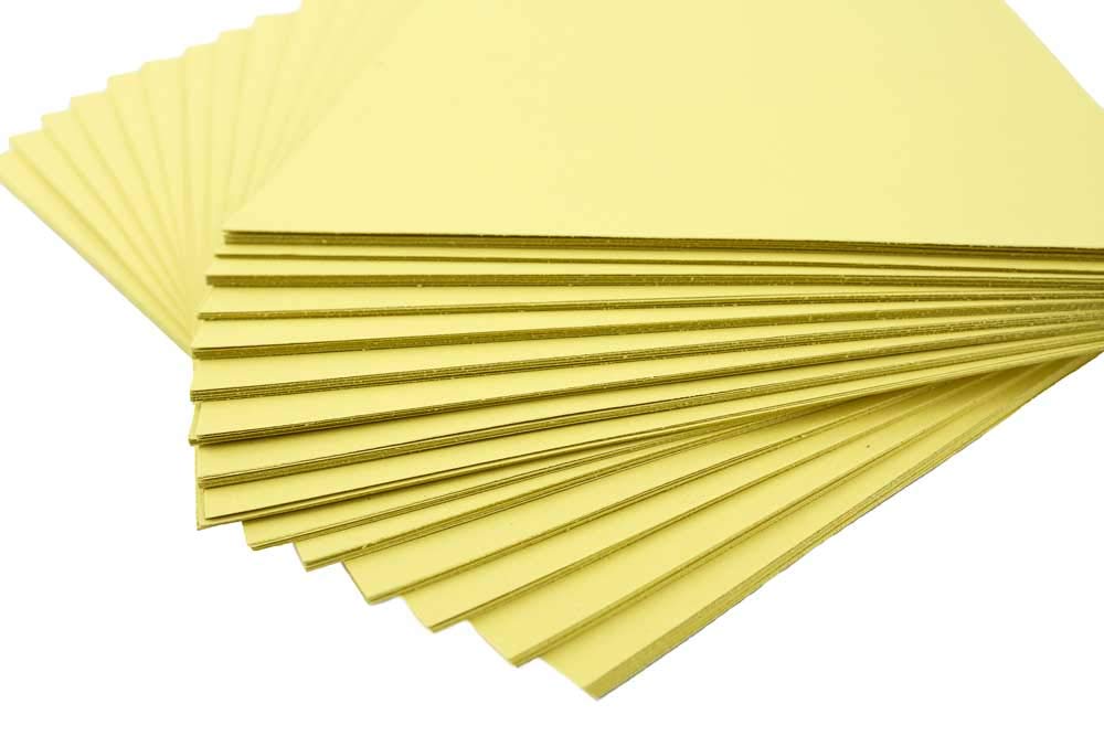 House of Card & Paper A4 160 g/m2 pastelowe żółte kolorowe karty (opakowanie 100 arkuszy)