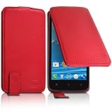  Seluxion – Funda con tapa color rojo Universal L para Lenovo K900
