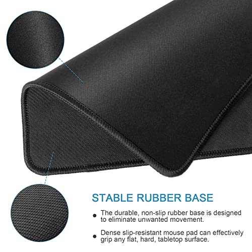 Mouse Pad 3 Pcs Durable Mouse Pads With Waterproof Mouse Pad Stitched Edges-Computer Mouse Pad-Comfortable Mouse Pads With Non-Slip Rubber Base-Mouse Pads For Computers Laptop Mouse 10.2X8.3X0.12Inch #TOP3