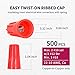 ZONE INDUSTRY CORP. 500 PCS, Electrical Insulating Wire Connectors, Metal Spring Terminal Nuts, Caps for Quick Connection, AWG22-10, UL Listed, Red