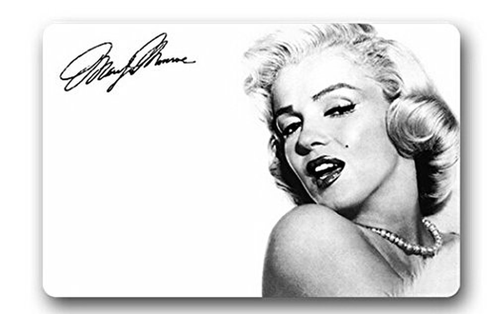 XiaoS Door Mats Marilyn Monroe Custom Doormat Home Decor Bedroom Carpet Classic Durable Bathroom Mats N 23.6 (L) x 15.7 (W) inches
