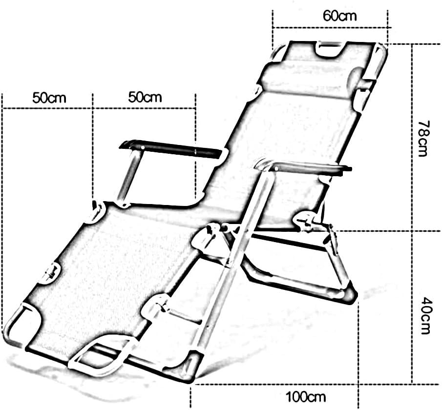 Chaise Longue Pliante Gravity Réglable avec Grand Coussin - 4