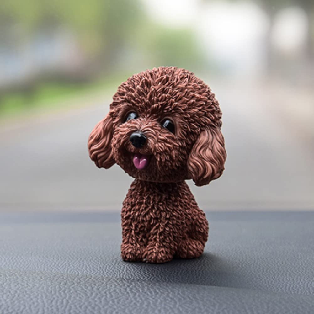 Rurunklee Car Nodding Dog Doll Cute Dog Ornaments Shaking Bobbing Head Dogs Puppy Car Interior Dashboard Decoration Creative for Car Home Desk Docoration
