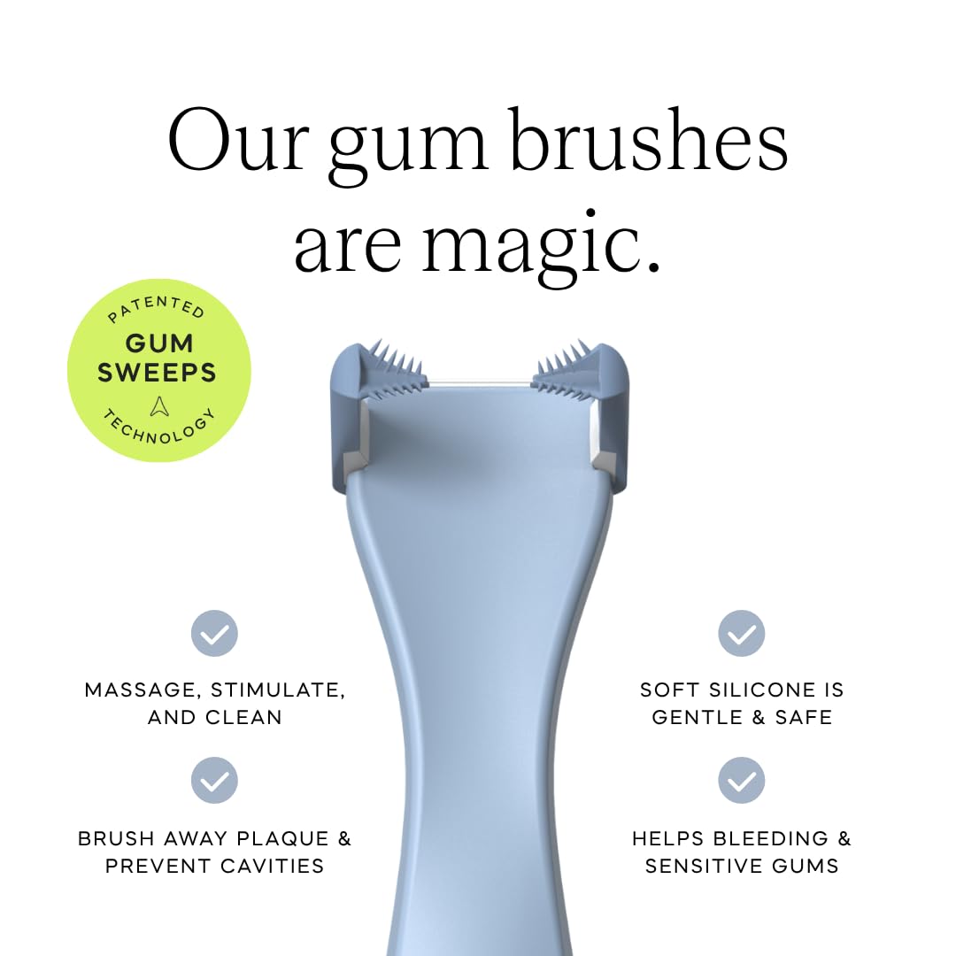 Slate Origin - Flosser elettrico 3 in 1, alimentato a batteria, inventato dal dentista, con testine riutilizzabili, spazzole per gengive e raschietto per lingua, 12.000 vibrazioni soniche, senza PFAS