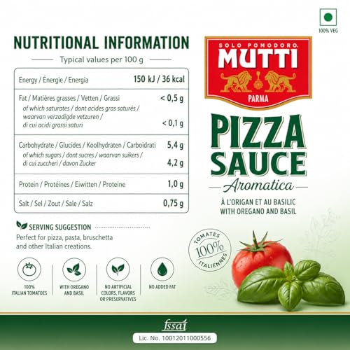 Image of Mutti Pizza Sauce Spicy Can, 400 g