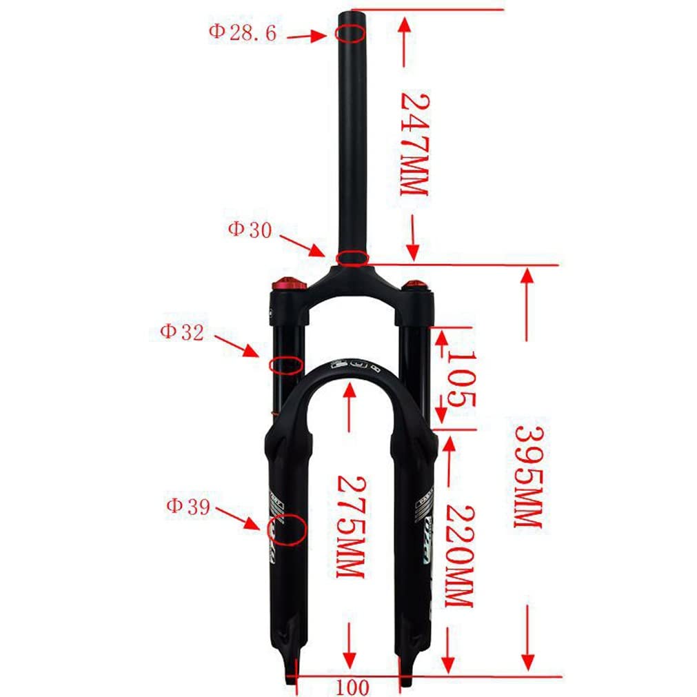 Fourche Avant Suspendue 20 Pouces Pour Vélo Pliant, BMX, VTT – Débattement 100 Mm