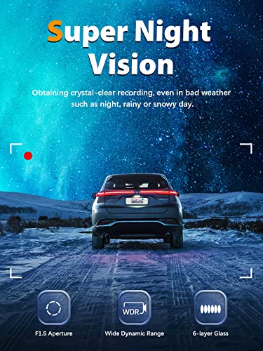 Arifayz Q4 Dash Cam Front And Rear 4K+1080P, Free 64Gb Card, Built-In Wifi, Dash Camera thumb #6