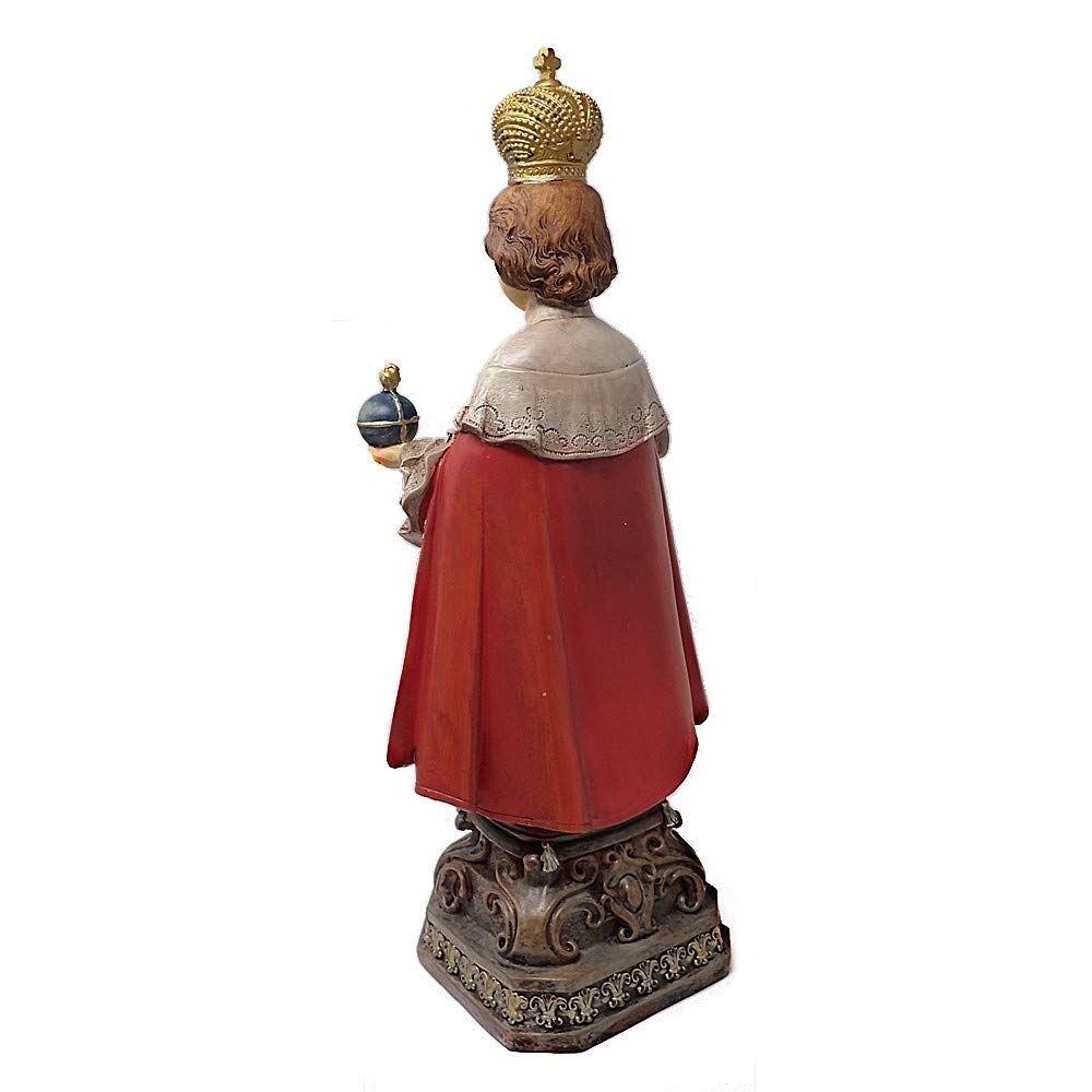 Figurine Enfant Jésus De Prague Motif 30Cm. Décor À Base De Résine De Base