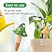 HOMYHEE Self Watering Spikes Mushroom Shaped Plant Watering Globes Irrigation Terracotta Watering Device Garden Waterer for Indoor Outdoor Plant 4 Packs
