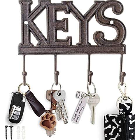 Comfify Rustic Wall Mount Key Organizer Cover