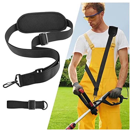 Weed Eater Strap, Trimmer Shoulder Strap Weed Wacker Harness Upgraded Metal-Clip for EGO String Trimmer, Leaf Blower, Stihl