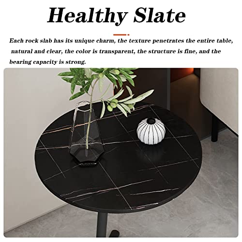 Mini table basse noire compacte et stable pour optimiser les balcons