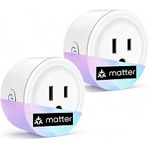 Matter Smart Plug , WiFi Outlet App Remote Control & Voice Control, 2 Pack